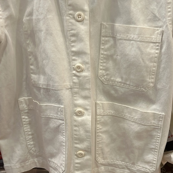 Everlane White Utility Jacket - Picture 3 of 7